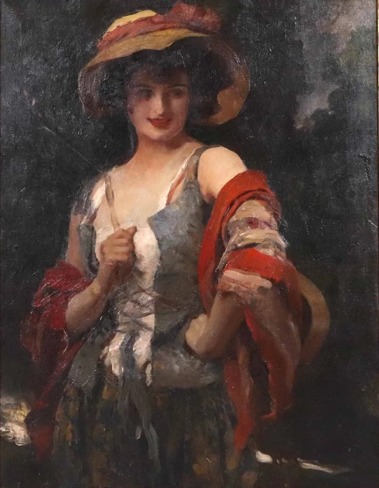 Ritratto di una donna con cappello